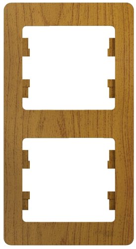 Рамка вертикальная Systeme Electric Glossa 2-м. дерево картинка